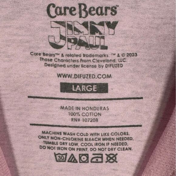 NWT Jimmy Paul x Carebears Colab T-Shirt Women’s Large Pink - Picture 5 of 7
